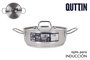 Quttin Cacerola con Tapa Acero Inoxidable 22 cm 0.8 mm (4 Unidades)