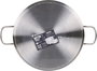 Quttin Cacerola Industrial con Tapa de Acero, 28 cm de Diametro, Espesor 0.8 mm, Capacidad 6.5 Litros (2 Unidades)