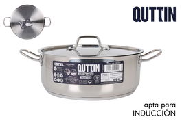 Cacerola Con Tapa Quttin Acero Inoxidable