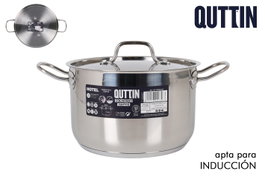 Quttin Olla con Tapón Acer Ind. 22cm, Pack de 4 unidades