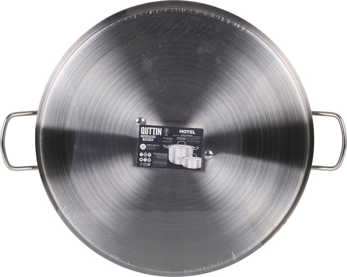 Quttin Olla Acero Inoxidable 38 cm 0.8 mm 21.5 L con Tapa