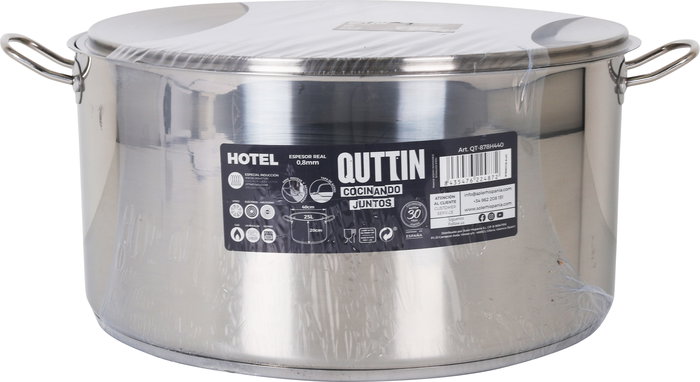 Quttin Olla + Tapa Acero Inoxidable 40 cm x 20 cm / 25 L / 0.8 mm