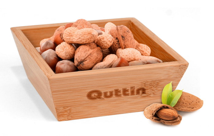 Quttin Bol Bambú 16x16x5 cm (12 Unidades) Quttin Bol Bambú 16x16x5 cm (12 Unidades)
