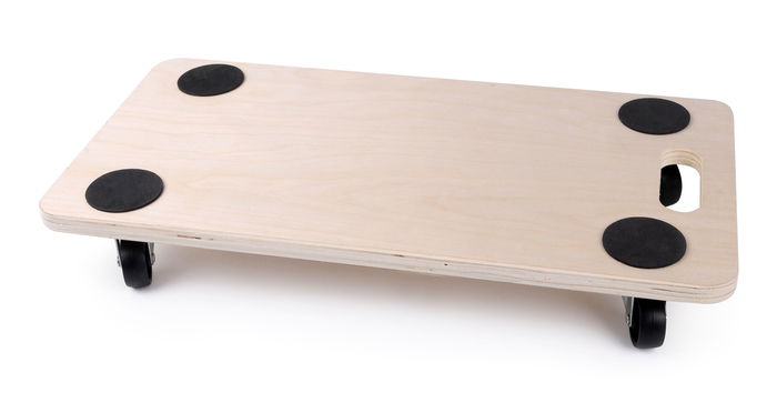 Bricotech Base Madera con Ruedas 57.5 cm x 29 cm x 1.8 cm (6 Unidades)