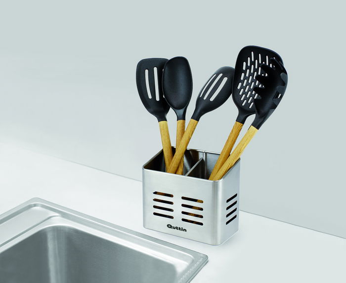 Quttin Bote Utensilios Inox 16 x 9 x 13 cm (12 Unidades)