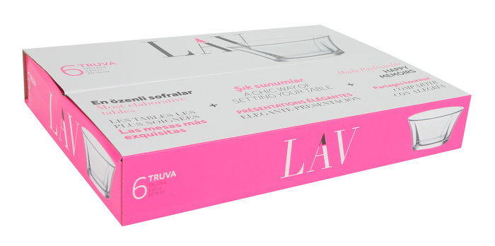 Lav Set 6 Bolsas Truva 295 cc 12 cm (8 Cajas)