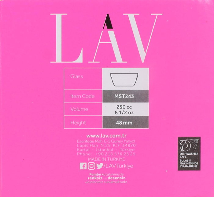 Lav Set de 6 Bolsas de 250 cc - 10.5 cm (8 Cajas)