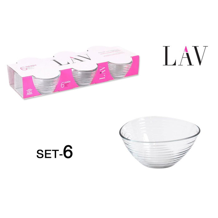 LAV Set de 6 Cuencos Derin 300cc de 12cm LAV Set de 6 Cuencos Derin 300cc de 12cm