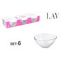 LAV Set de 6 Cuencos Derin 300cc de 12cm