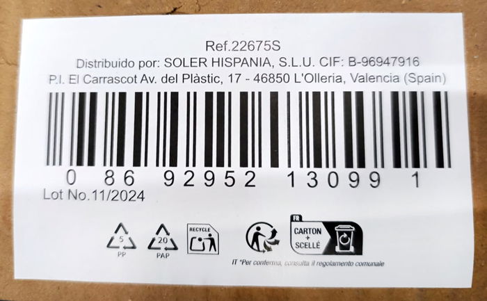 Lav Set 6 Bolsas Colección Alinda 10 cm 215 cc (8 Cajas)