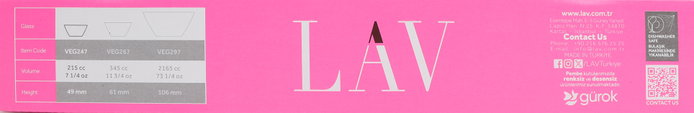 LAV Set de 6 cuencos Vega 10.5cm-215cc