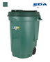 Eda Cubo de Jardín con Ruedas 110 L (Pack de 2)