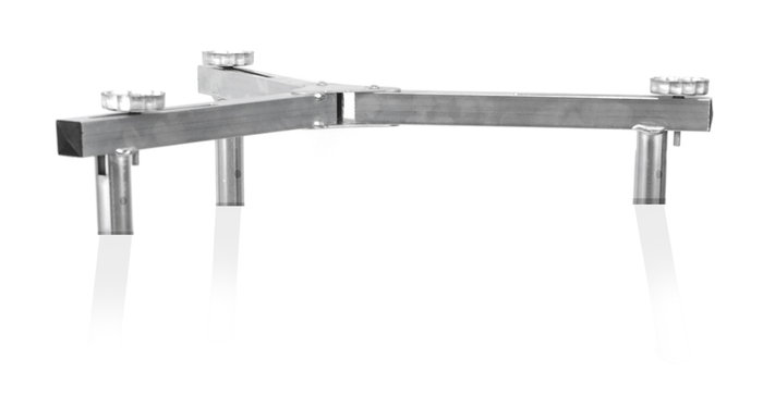 Algon Bbq Trípode 2 En 1 Regulable para Paelleros con Dimensiones 33 cm Ancho, 10.6 cm Alto, 71.5 cm Largo (4 Unidades)