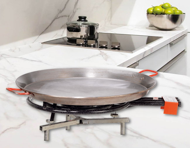 Algon Bbq Trípode 2 En 1 Regulable para Paelleros con Dimensiones 33 cm Ancho, 10.6 cm Alto, 71.5 cm Largo (4 Unidades)