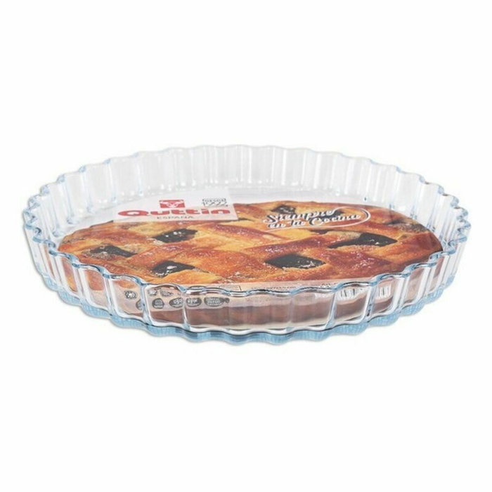 Quttin Molde Tarta Vidrio Rizado 1.5L ø27x3.5cm