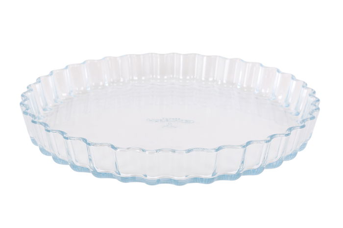 Quttin Molde Tarta Vidrio Rizado 1.5 Litros 27 x 3.5 cm (6 Unidades)