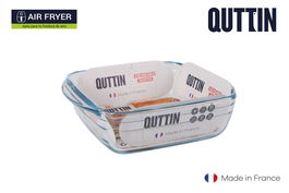 Quttin Fuente Vidrio Cuadrada 20x17x6cm 1.1L (10 Unidades)