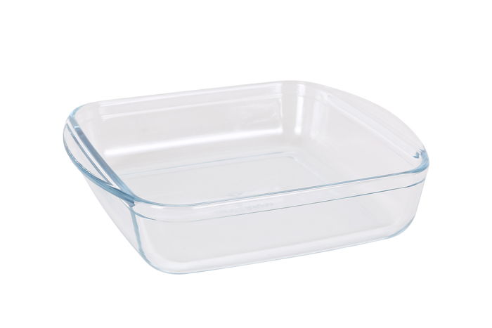 Quttin Fuente Vidrio Cuadrada 20x17x6cm 1.1L (10 Unidades)