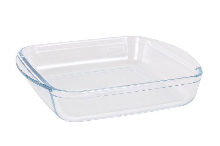 Quttin Fuente Vidrio Cuadrada 25 x 22 cm 1.6L (6 Unidades)