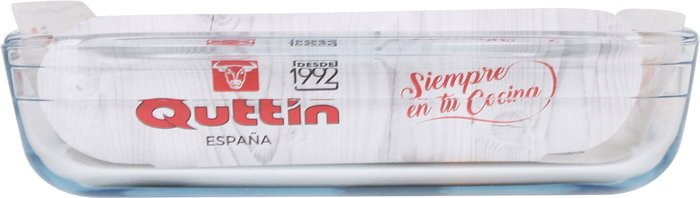 Quttin Fuente Vidrio Cuadrada 25 x 22 cm 1.6L (6 Unidades)