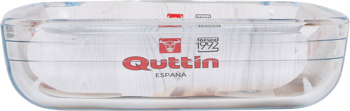 Quttin Fuente Rectangular de Vidrio 28 x 20 cm 1.9 L (6 Unidades)