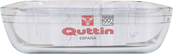 Quttin Fuente Vidrio Rectangular 40 cm x 26.5 cm 5 L (6 Unidades)