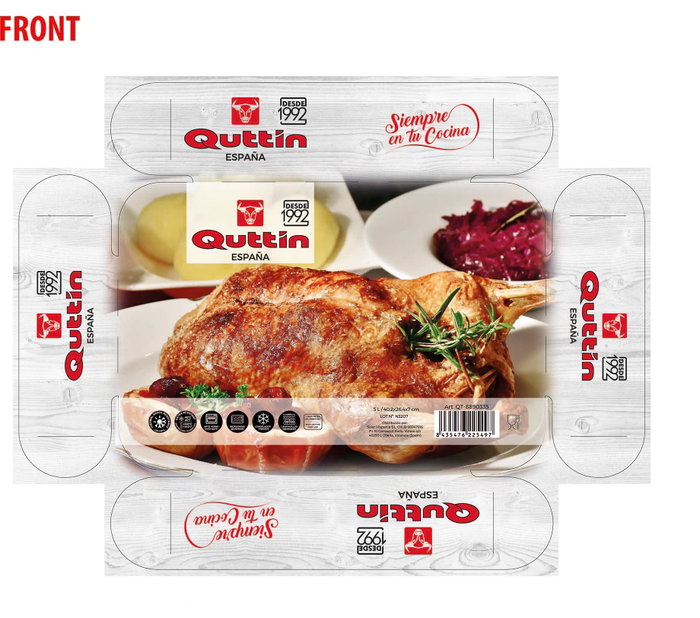 Quttin Fuente Vidrio Rectangular 40 cm x 26.5 cm 5 L (6 Unidades)
