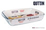 Quttin Fuente Vidrio Rectangular 40 cm x 26.5 cm 5 L (6 Unidades)