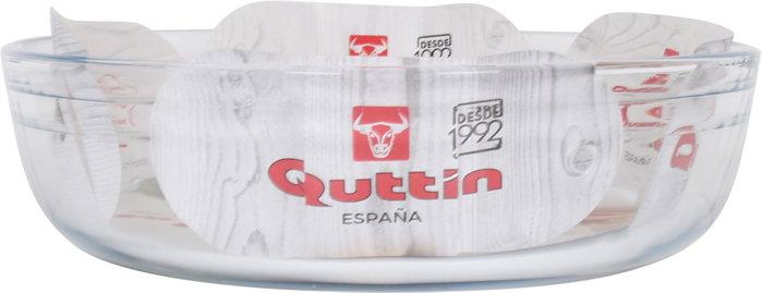 Quttin Fuente Vidrio Oval 35 cm x 24 cm 3.4L (6 Unidades)