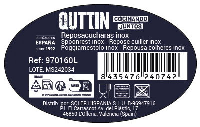 Quttin Reposacucharas Light 19.5 x 7.6 cm (36 Unidades)