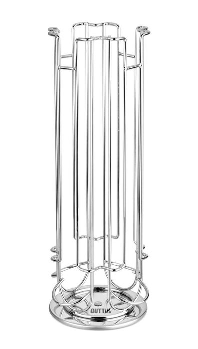 Quttin Soporte Rotatorio para 24 Cápsulas de Café 12.4 cm x 33.8 cm x 12.5 cm (6 Unidades)