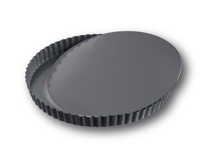 Quttin Molde para Tartas Desmontable, 24 cm x 2.8 cm, Redondo (12 Unidades)