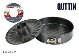 Quttin Molde Desmontable 2 Fondos 26 cm Grosor 0.4mm (8 Unidades)