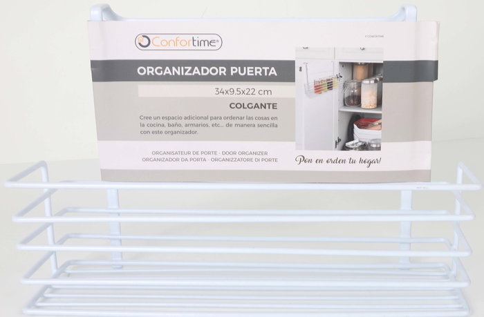 Confortime Organizador de puerta de cocina Colección White 34 x 12 x 22 cm (12 Unidades)