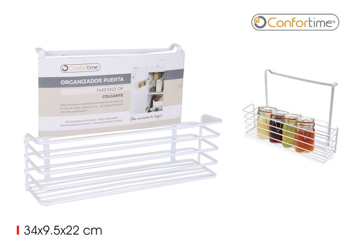 Confortime Organizador de puerta de cocina Colección White 34 x 12 x 22 cm (12 Unidades) Confortime Organizador de puerta de cocina Colección White 34 x 12 x 22 cm (12 Unidades)