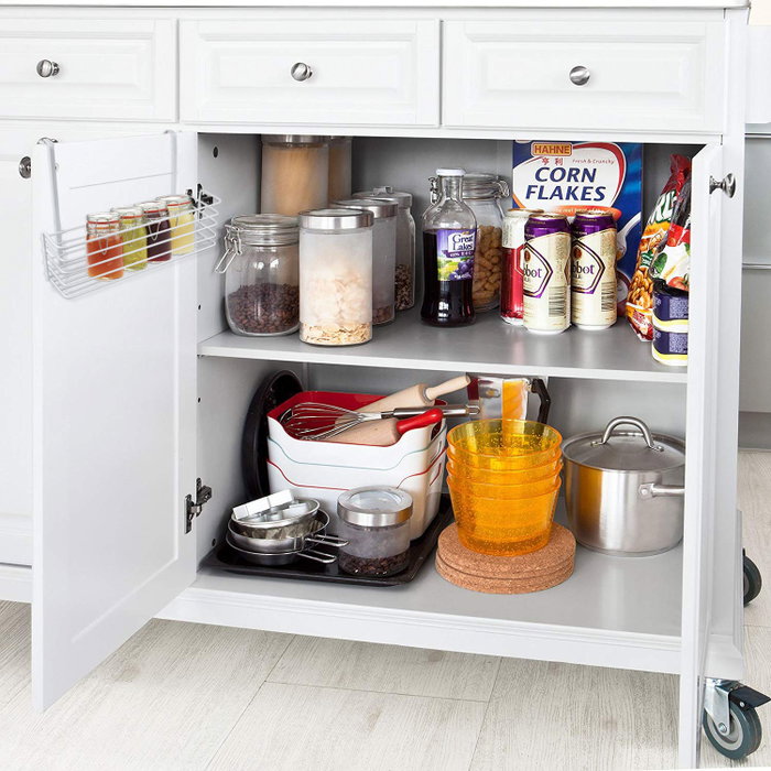 Confortime Organizador de puerta de cocina Colección White 34 x 12 x 22 cm (12 Unidades) Confortime Organizador de puerta de cocina Colección White 34 x 12 x 22 cm (12 Unidades)