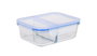 Quttin Fiambrera Rectangular de 2 Compartimentos, 1 Litro (Pack de 6)