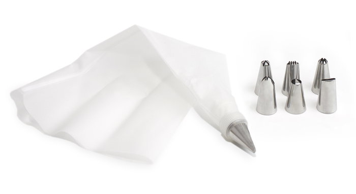 Privilege Manga Pastelera con 7 Boquillas - 20 cm (24 Unidades)