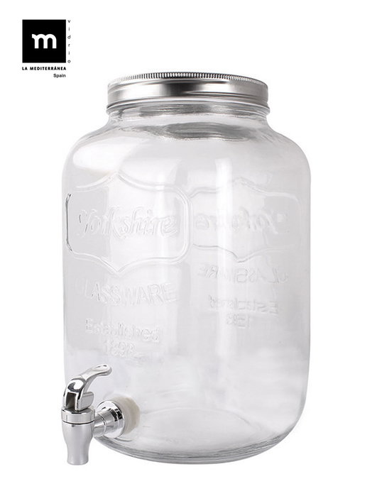 La Mediterranea Tarro Dispensador con Grifo Mediterran 8L (Pack de 4 unidades) La Mediterranea Tarro Dispensador con Grifo Mediterran 8L (Pack de 4 unidades)