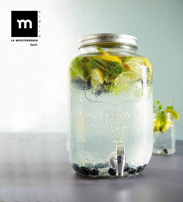 La Mediterranea Tarro Dispensador C/Grifo 4L Vidrio 15 x 26 cm (6 Unidades) La Mediterranea Tarro Dispensador C/Grifo 4L Vidrio 15 x 26 cm (6 Unidades)