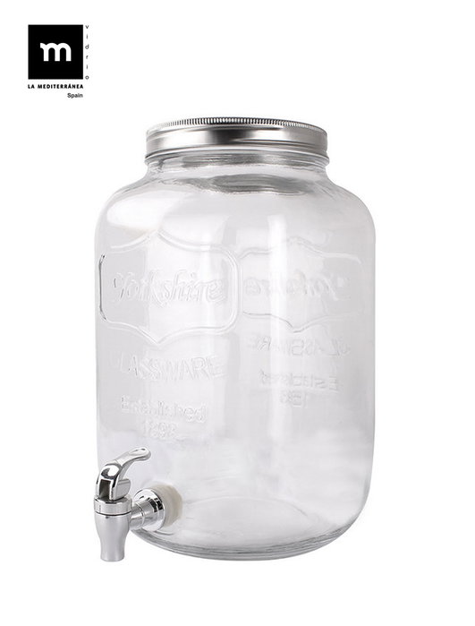 La Mediterranea Tarro Dispensador C/Grifo 4L Vidrio 15 x 26 cm (6 Unidades) La Mediterranea Tarro Dispensador C/Grifo 4L Vidrio 15 x 26 cm (6 Unidades)