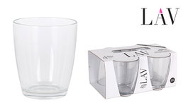 LAV Set 4 Vasos Vega de 34 cl, Colección Best Offer, Dimensiones 16.1x23x10.4 cm, Artículo VEG236CS (12 Cajas)