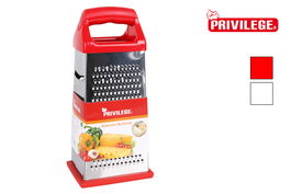 Privilege Rallador Multiusos 4 Caras con Dimensiones 8,7 cm (Ancho) x 24,3 cm (Alto) x 11,2 cm (Largo) (12 Unidades)