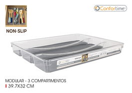 Confortime Org.Cubiertos Non-Slip Pet 39x32x5 cm (12 Unidades)