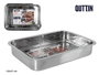 Inde Bandeja Rectangular con Grill 43x31 cm Acero para Horno (4 Unidades)