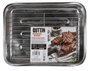 Inde Bandeja Rectangular con Grill 43x31 cm Acero para Horno (4 Unidades)