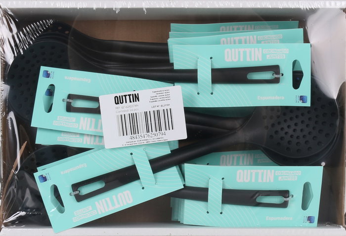 Quttin Espumadera de Nylon Negra 30x9,5 cm (Pack de 24)
