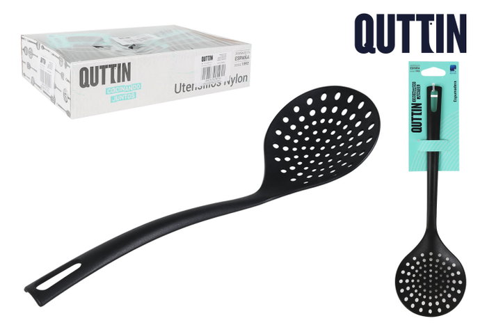 Quttin Espumadera de Nylon Negra 30x9,5 cm (Pack de 24) Quttin Espumadera de Nylon Negra 30x9,5 cm (Pack de 24)