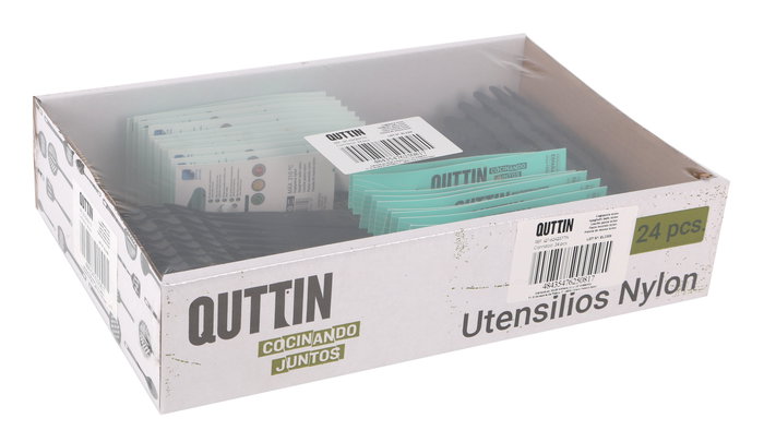 Inde Cogepasta de Nylon Negra 29x5.5 cm Quttin - Recoge Pasta o Espaguetis (24 Unidades)