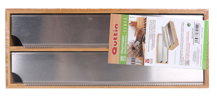 Quttin Dispensador Bambu Alum-Film 33.5X13 Quttin Dispensador Bambu Alum-Film 33.5X13